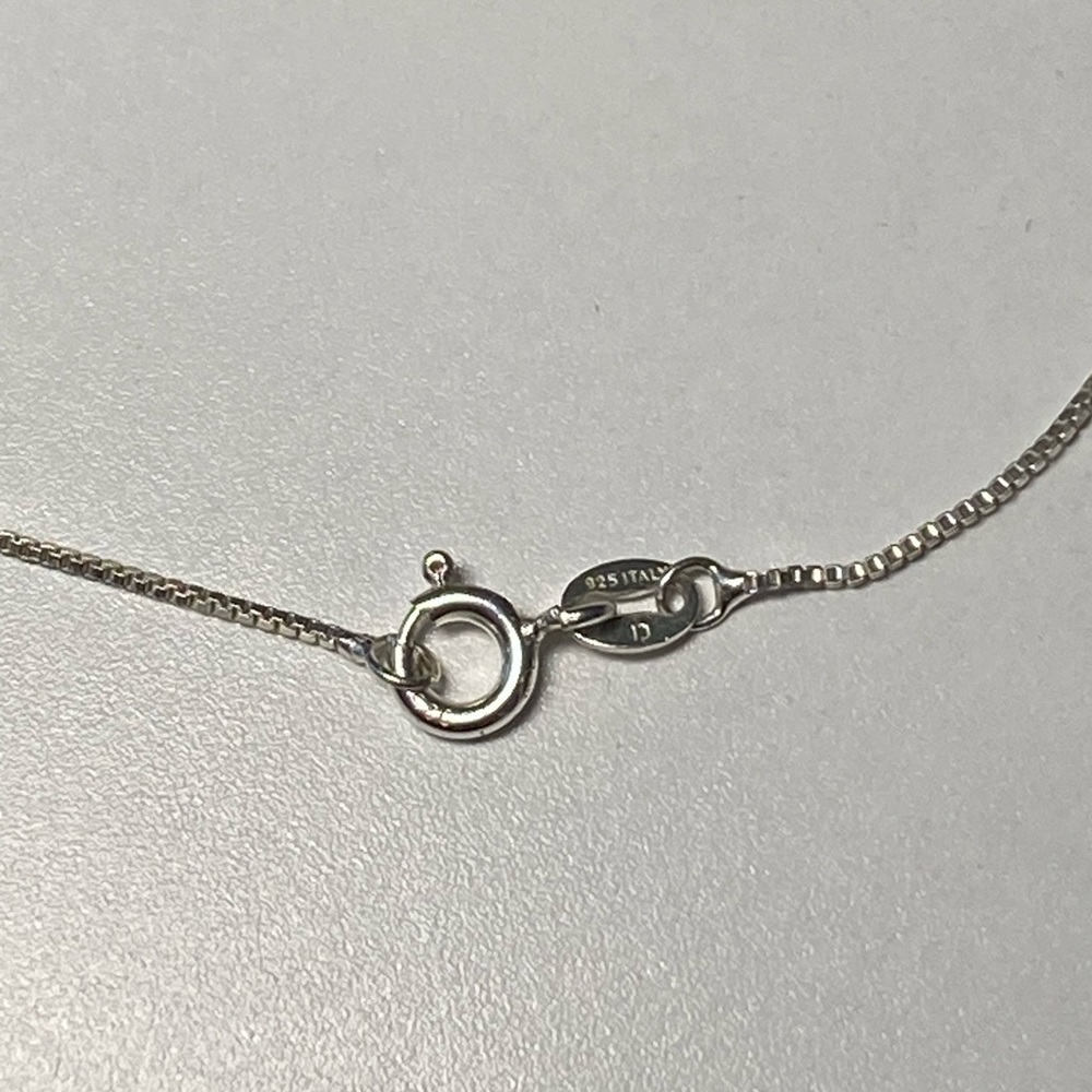 Sterling Silver Box Chain Necklace 18in